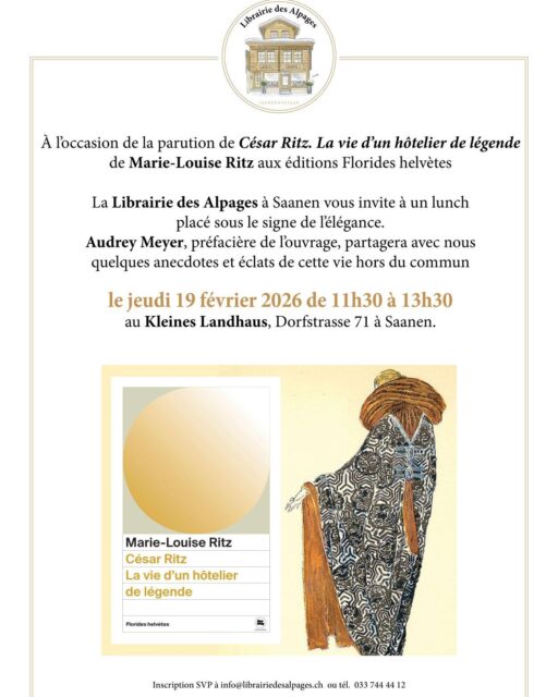 Rendez-vous à Saanen, et un immense merci à la Librairie des Alpages! 

@librairie_des_alpages