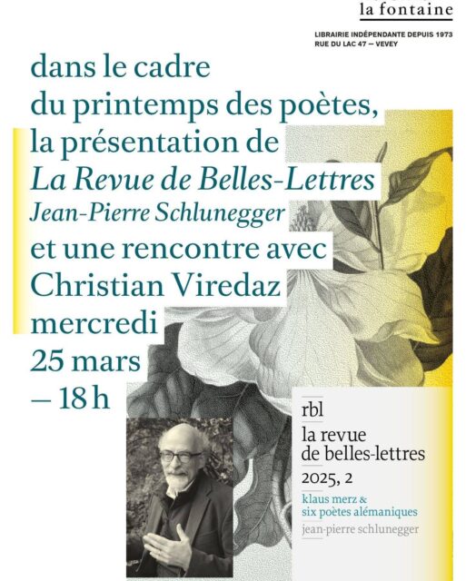 À bientôt à la Librairie la Fontaine!
@librairielafontaine 
@larevuedebelleslettres 
 #printempsdespoetes #printempsdespoètes 
@fatherchris55